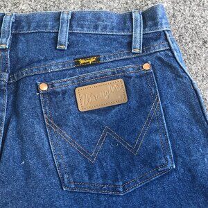 Wrangler Jeans Mens 30x36 Blue Vintage 13MWZ Denim Pants Western Cowboy Cut